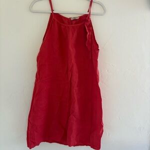 Elegant Red Sleeveless Dress